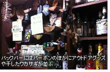 �o�b�N�o�[�ɂ̓o�[�{���̂ق��ɃA�E�g�h�A�O�b�Y�⊱�������J�T�M������